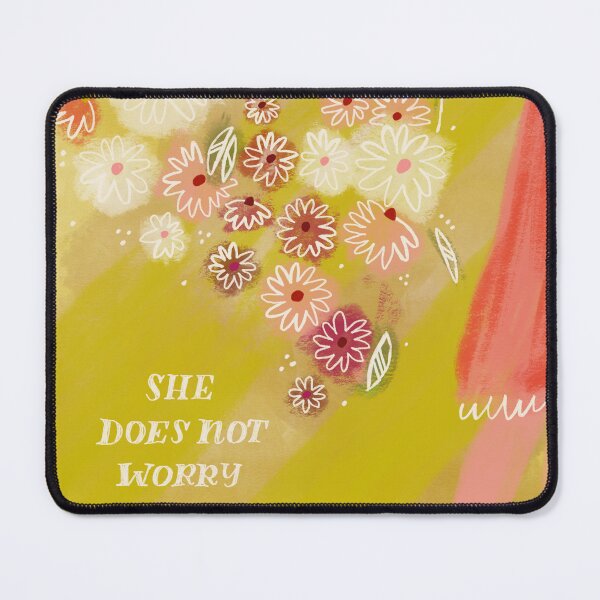Item preview, she does not worry designed and sold by kristinsosadesign.