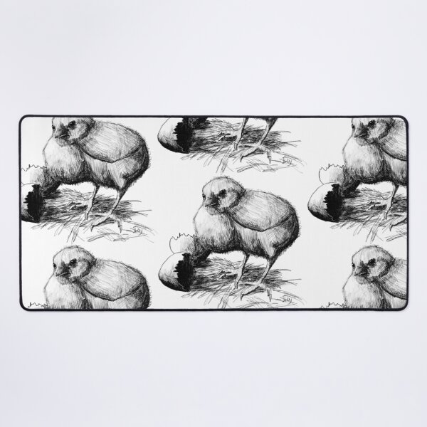 Item preview, Freshly Hatched Chicken Pencil Sketch designed and sold by Jaana Day.
