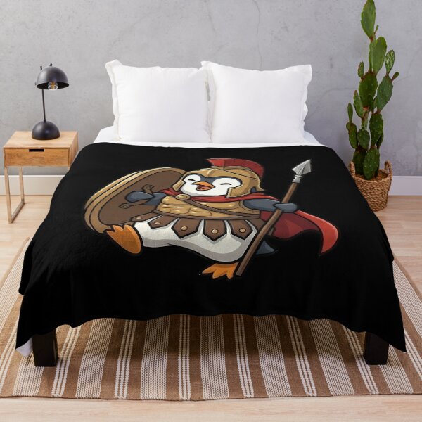Item preview, Cute Spartan Penguin Warrior Cartoon designed and sold by k3rstman1.