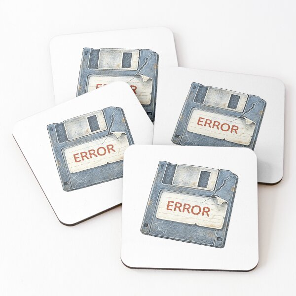 Item preview, Retro Floppy Disk – ERROR Sticker Illustration designed and sold by Felixuss.