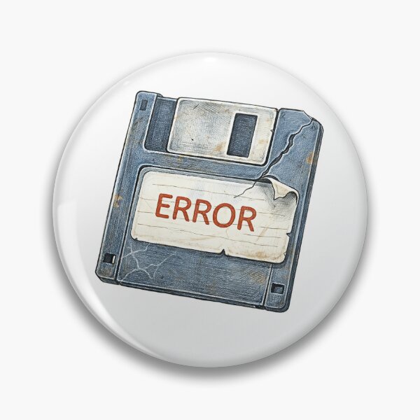 Item preview, Retro Floppy Disk – ERROR Sticker Illustration designed and sold by Felixuss.