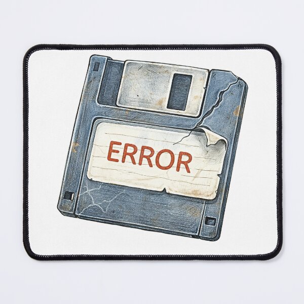 Item preview, Retro Floppy Disk – ERROR Sticker Illustration designed and sold by Felixuss.