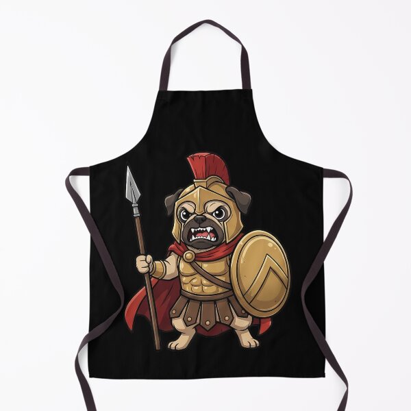 Item preview, Mighty Spartan Pug Warrior Ancient Greek Dog designed and sold by k3rstman1.