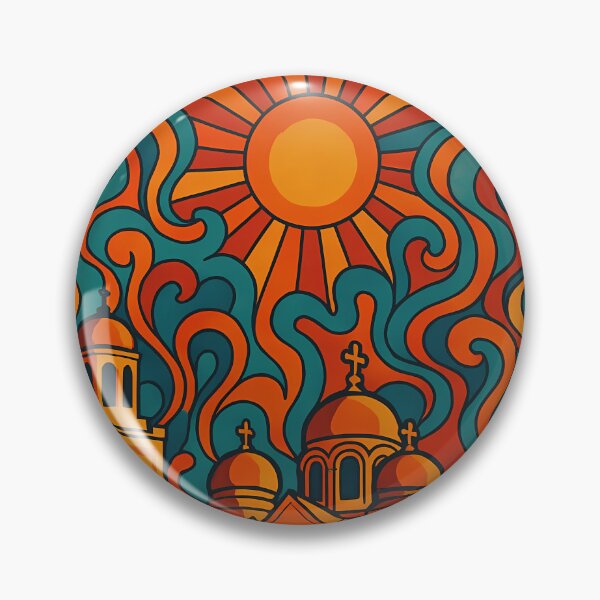 Item preview, Trippy Psychedelic Poster of Varna | Neon Sea Garden & Black Sea Skyline | Surreal Bulgarian Cityscape Art designed and sold by PaintedPixels01.