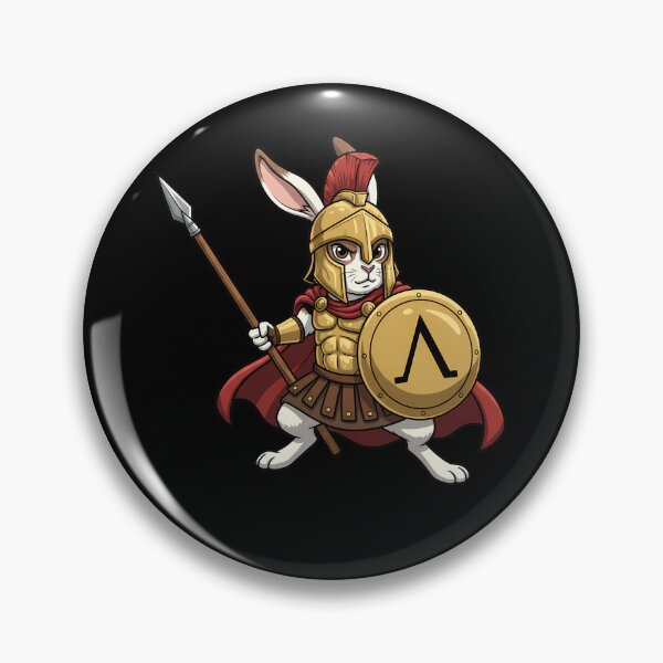 Item preview, Spartan Warrior Rabbit Ancient Greek Hero designed and sold by k3rstman1.