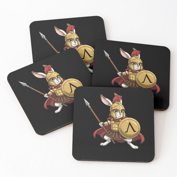 Item preview, Spartan Warrior Rabbit Ancient Greek Hero designed and sold by k3rstman1.