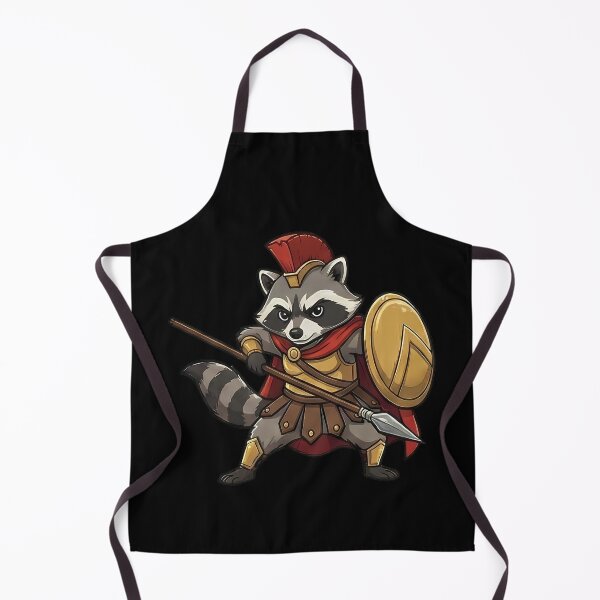 Item preview, Ancient Greek Spartan Raccoon Warrior Soldier designed and sold by k3rstman1.