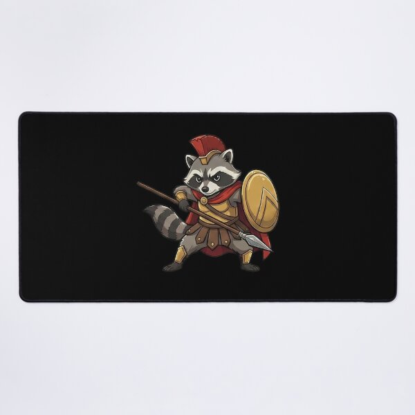 Item preview, Ancient Greek Spartan Raccoon Warrior Soldier designed and sold by k3rstman1.