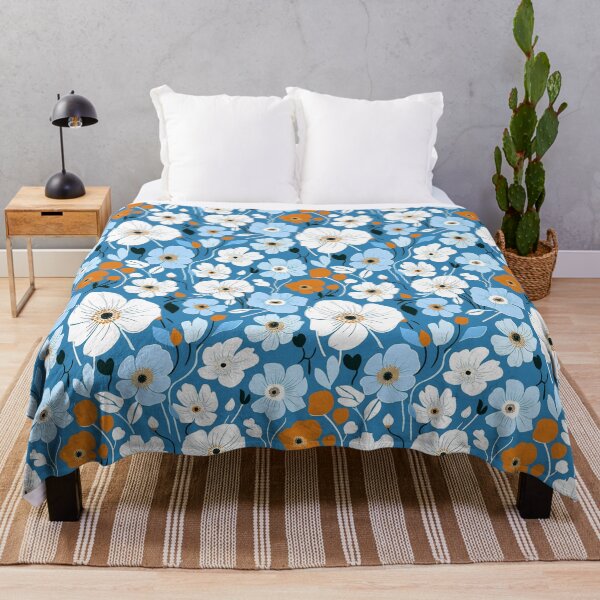 Item preview, Blue Florals 3 designed and sold by Dawne's Designs.