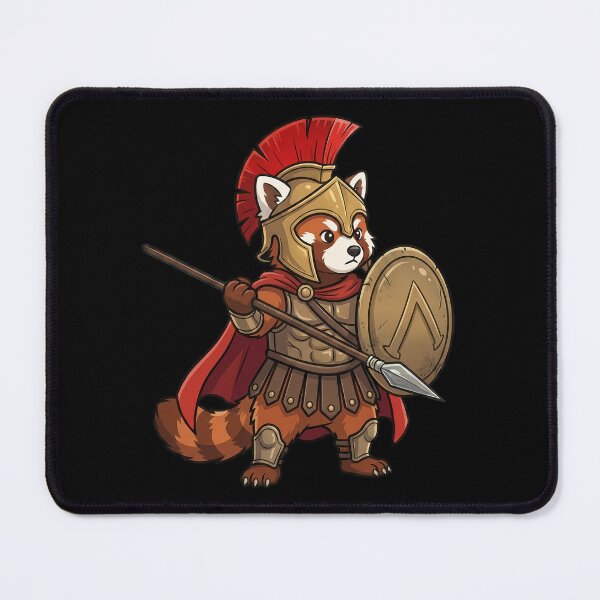 Item preview, Spartan Red Panda Warrior Ancient Greek Soldier designed and sold by k3rstman1.