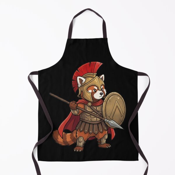 Item preview, Spartan Red Panda Warrior Ancient Greek Soldier designed and sold by k3rstman1.