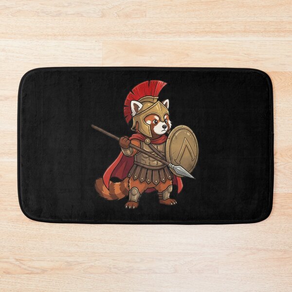 Item preview, Spartan Red Panda Warrior Ancient Greek Soldier designed and sold by k3rstman1.