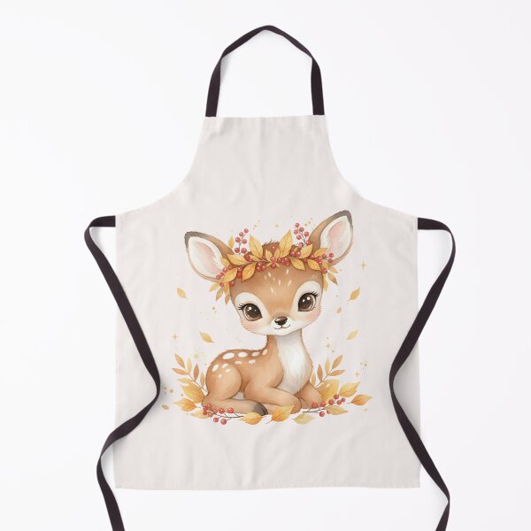 Item preview, Cute Baby Deer with Autumn Leaf Crown designed and sold by naragon4289.