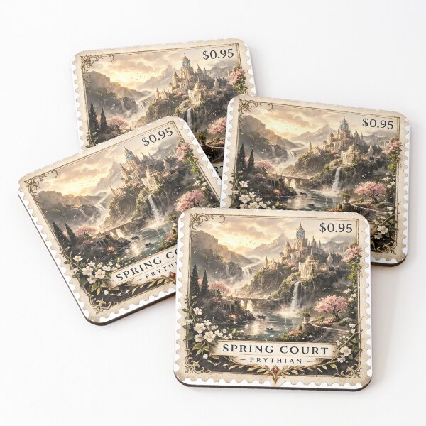 Item preview, Spring Court Stamp designed and sold by ouatisworld.