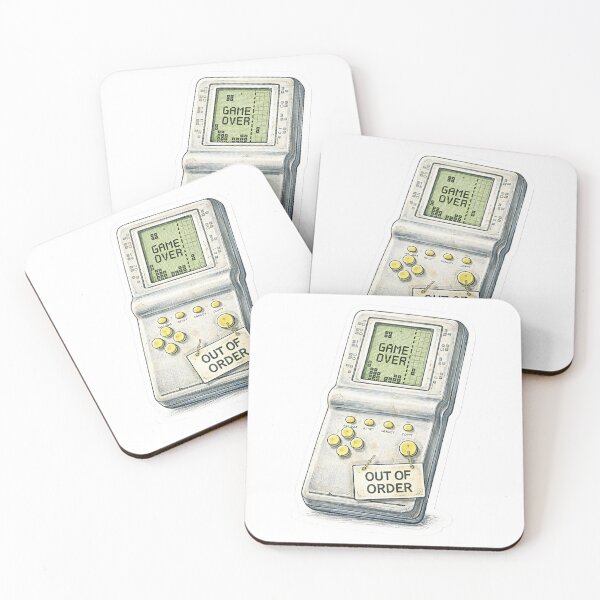 Item preview, Retro Brick Game Console – GAME OVER Sticker Illustration designed and sold by Felixuss.