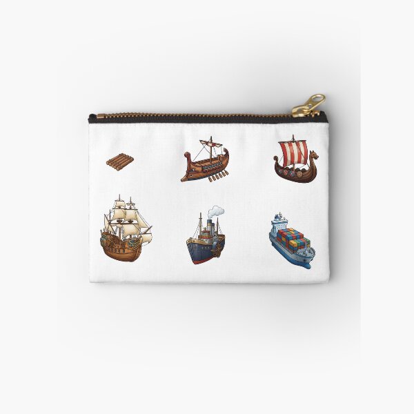 Item preview, Evolution of Ships Timeline – From Wooden Raft to Modern Container Ship designed and sold by ArunDandiboina.
