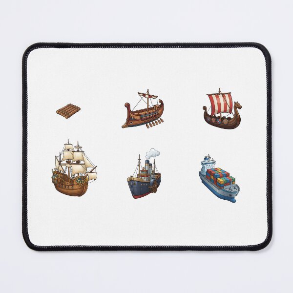 Item preview, Evolution of Ships Timeline – From Wooden Raft to Modern Container Ship designed and sold by ArunDandiboina.
