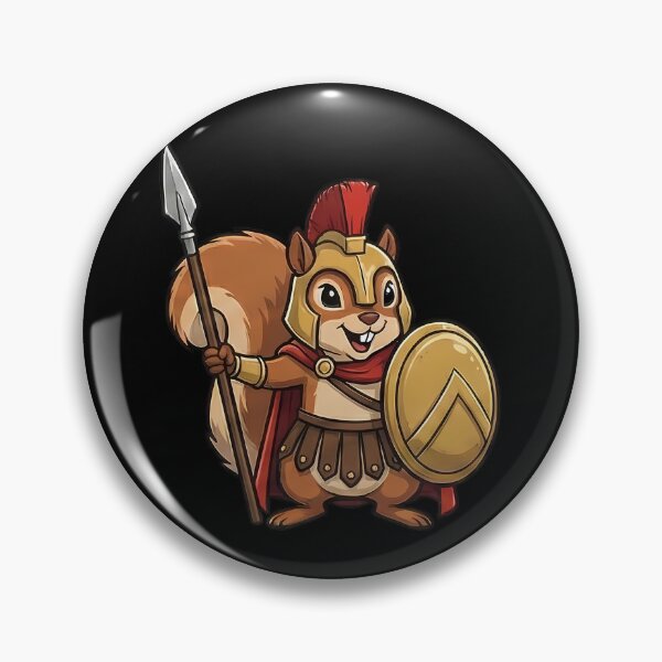 Item preview, Brave Spartan Squirrel Ancient Greek Warrior Hero designed and sold by k3rstman1.