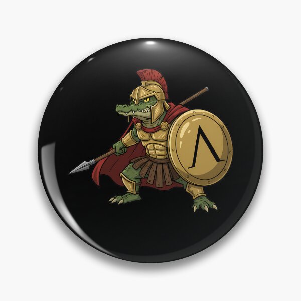 Item preview, Spartan Alligator Ancient Greek Warrior Hoplite designed and sold by k3rstman1.