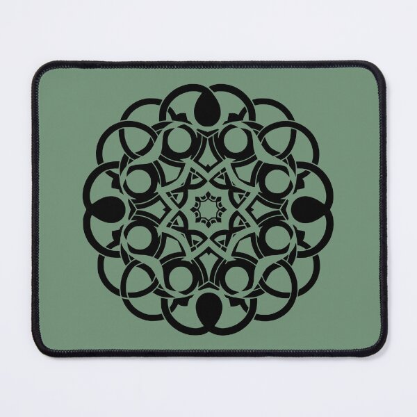 Item preview, Geometric Mandala Ornamental Blk designed and sold by UrbanPrts.