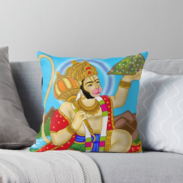Item preview, Lord Hanuman Devotional Artwork – Powerful Hindu God Illustration designed and sold by Harshit_Digital_Arts.