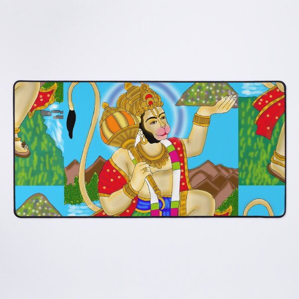 Item preview, Lord Hanuman Devotional Artwork – Powerful Hindu God Illustration designed and sold by Harshit_Digital_Arts.