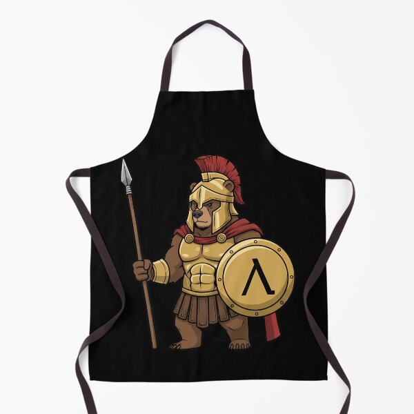 Item preview, Spartan Bear Warrior with Spear and Shield designed and sold by k3rstman1.