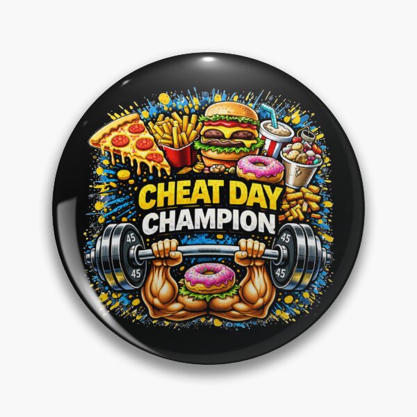 Item preview, Cheat Day Champion Gym Humor Food Fitness Design designed and sold by Wolf Garage.