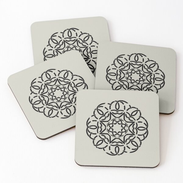 Item preview, Interlaced Geometric Blk designed and sold by UrbanPrts.