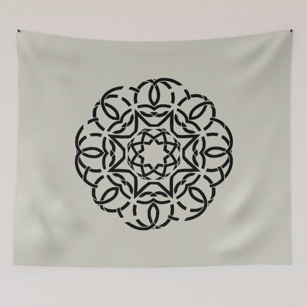 Item preview, Interlaced Geometric Blk designed and sold by UrbanPrts.