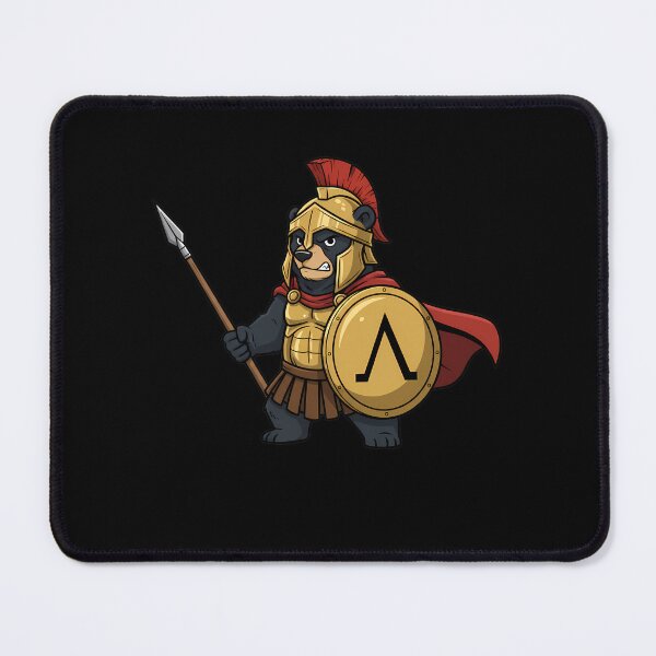 Item preview, Fierce Spartan Black Bear Warrior Hoplite designed and sold by k3rstman1.