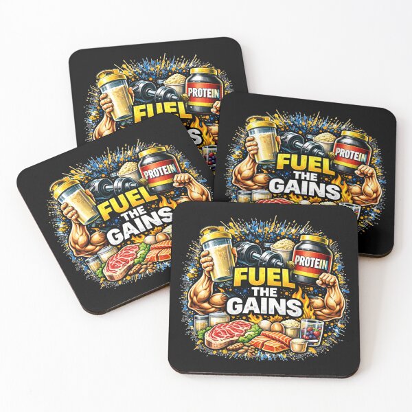 Item preview, Fuel The Gains Gym Humor Fitness Nutrition Design designed and sold by Wolf Garage.