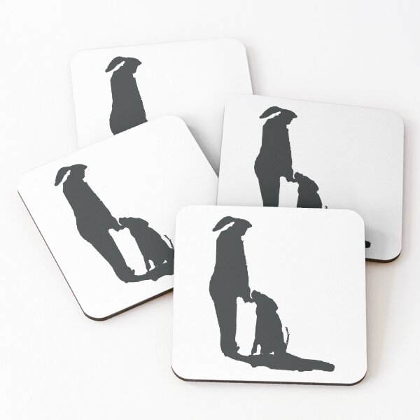 Item preview, A Girl and Her Dog - Minimalist Silhouette designed and sold by AnAzArt.