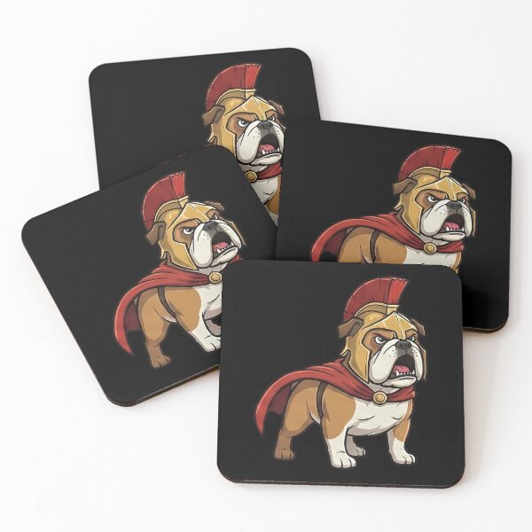 Item preview, Fierce Spartan Bulldog Warrior in Roman Helmet designed and sold by k3rstman1.