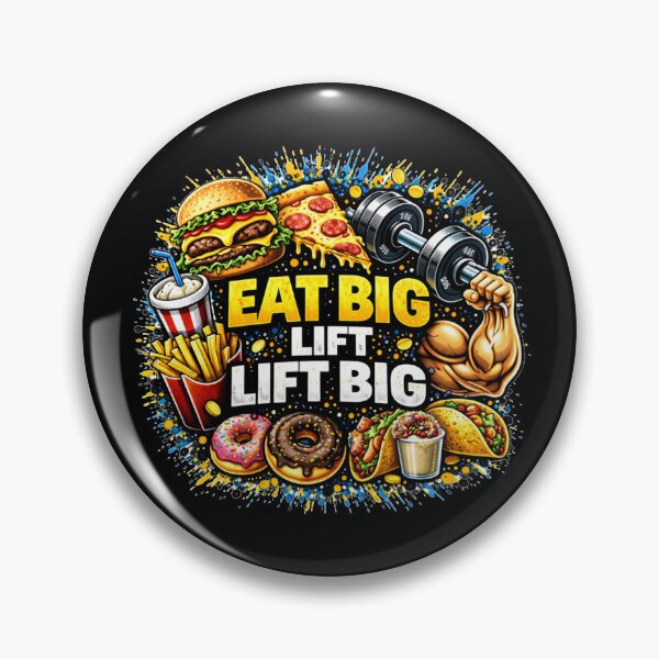 Item preview, Eat Big Lift Big Gym Humor Food Fitness Design designed and sold by Wolf Garage.