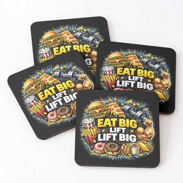 Item preview, Eat Big Lift Big Gym Humor Food Fitness Design designed and sold by Wolf Garage.