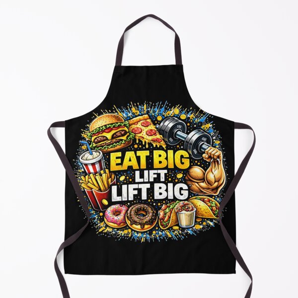 Item preview, Eat Big Lift Big Gym Humor Food Fitness Design designed and sold by Wolf Garage.
