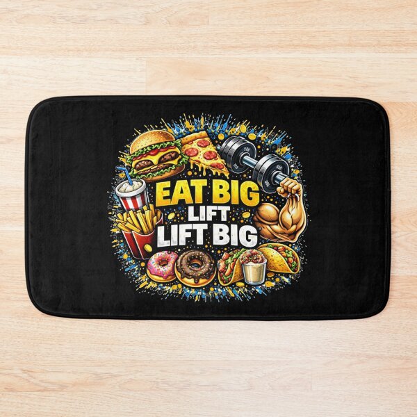 Item preview, Eat Big Lift Big Gym Humor Food Fitness Design designed and sold by Wolf Garage.
