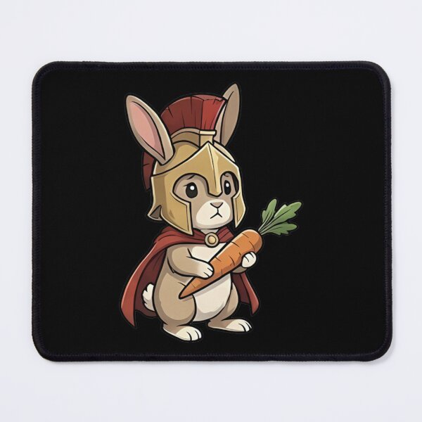 Item preview, Cute Spartan Bunny Rabbit Warrior with Carrot designed and sold by k3rstman1.
