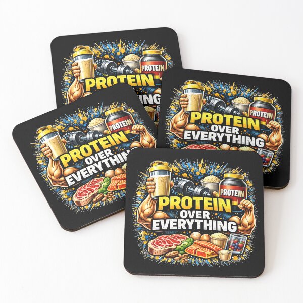 Item preview, Protein Over Everything Gym Humor Fitness Nutrition Design designed and sold by Wolf Garage.