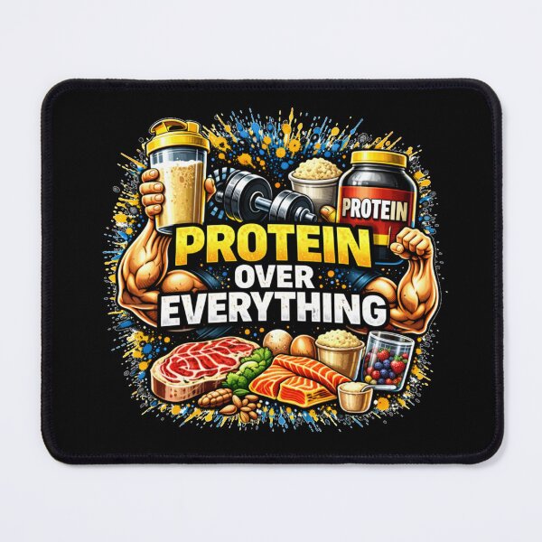 Item preview, Protein Over Everything Gym Humor Fitness Nutrition Design designed and sold by Wolf Garage.