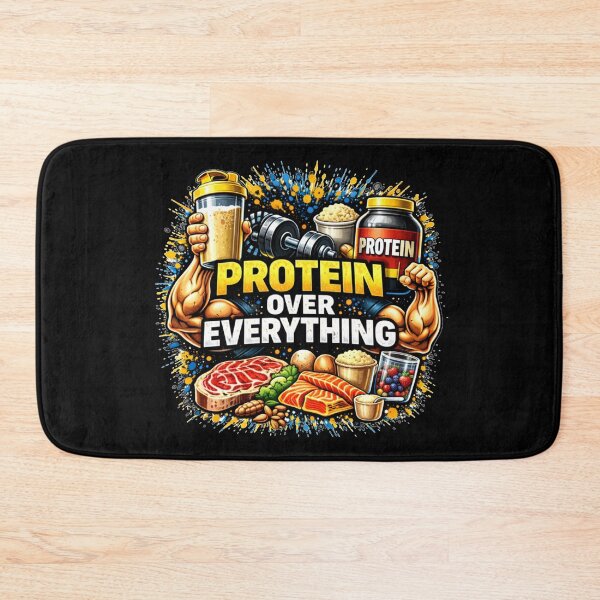 Item preview, Protein Over Everything Gym Humor Fitness Nutrition Design designed and sold by Wolf Garage.