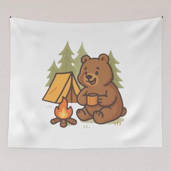 Item preview, Cozy Campfire Bear Retreat designed and sold by mossandmyth1984.