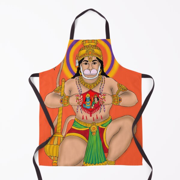 Item preview, Lord Hanuman Devotional Artwork – Powerful Hindu God Illustration designed and sold by Harshit_Digital_Arts.