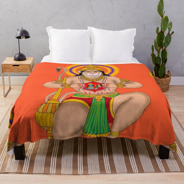 Item preview, Lord Hanuman Devotional Artwork – Powerful Hindu God Illustration designed and sold by Harshit_Digital_Arts.