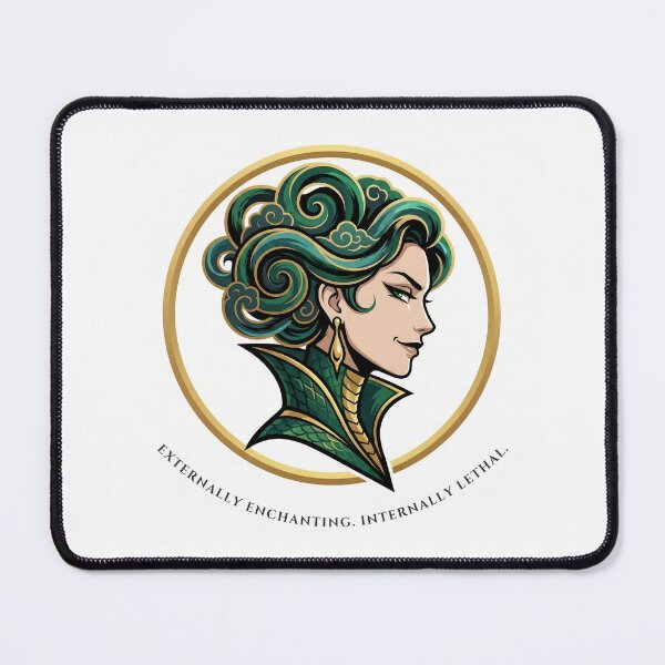 Item preview, Corporate Medusa: Externally Enchanting, Internally Lethal - Dark Humor Art designed and sold by Top-Tier Thinking .
