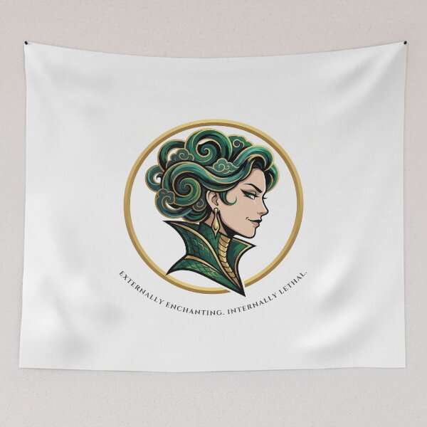 Item preview, Corporate Medusa: Externally Enchanting, Internally Lethal - Dark Humor Art designed and sold by Top-Tier Thinking .