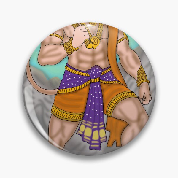 Item preview, Bajrangbali Hanuman Art Design – Symbol of Courage and Devotion designed and sold by Harshit_Digital_Arts.