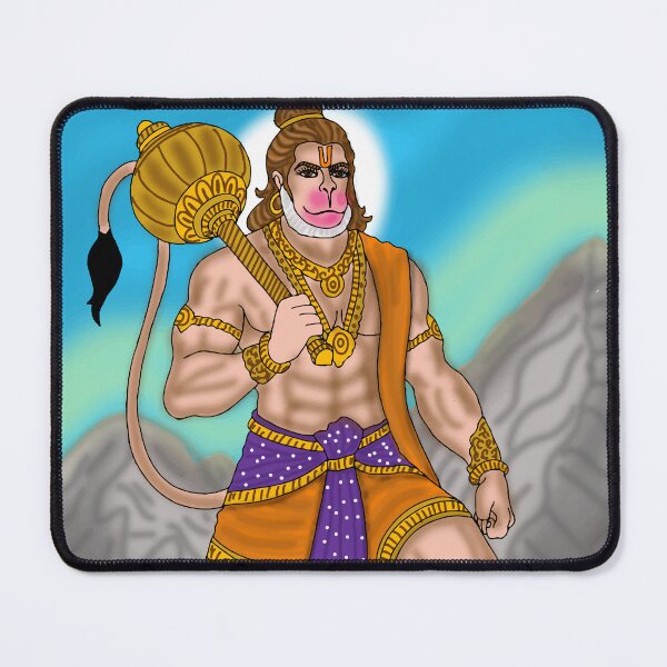 Item preview, Bajrangbali Hanuman Art Design – Symbol of Courage and Devotion designed and sold by Harshit_Digital_Arts.