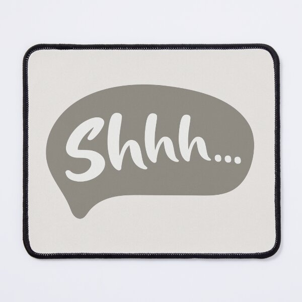 Item preview, Shhh... Minimalist Silent Focus & Deep Work Speech Bubble Art designed and sold by Miniature Store.